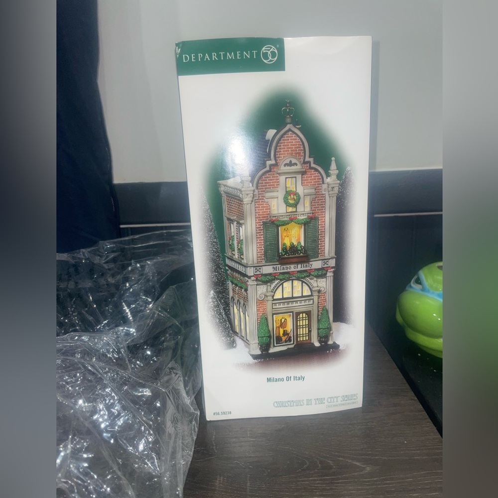 Dept 56 MILANO OF ITALY 59238 Christmas in The City Retired Box & Cord